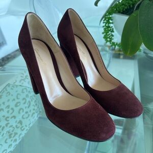 Gianvito Rossi Burgundy Suede Pumps NWOB